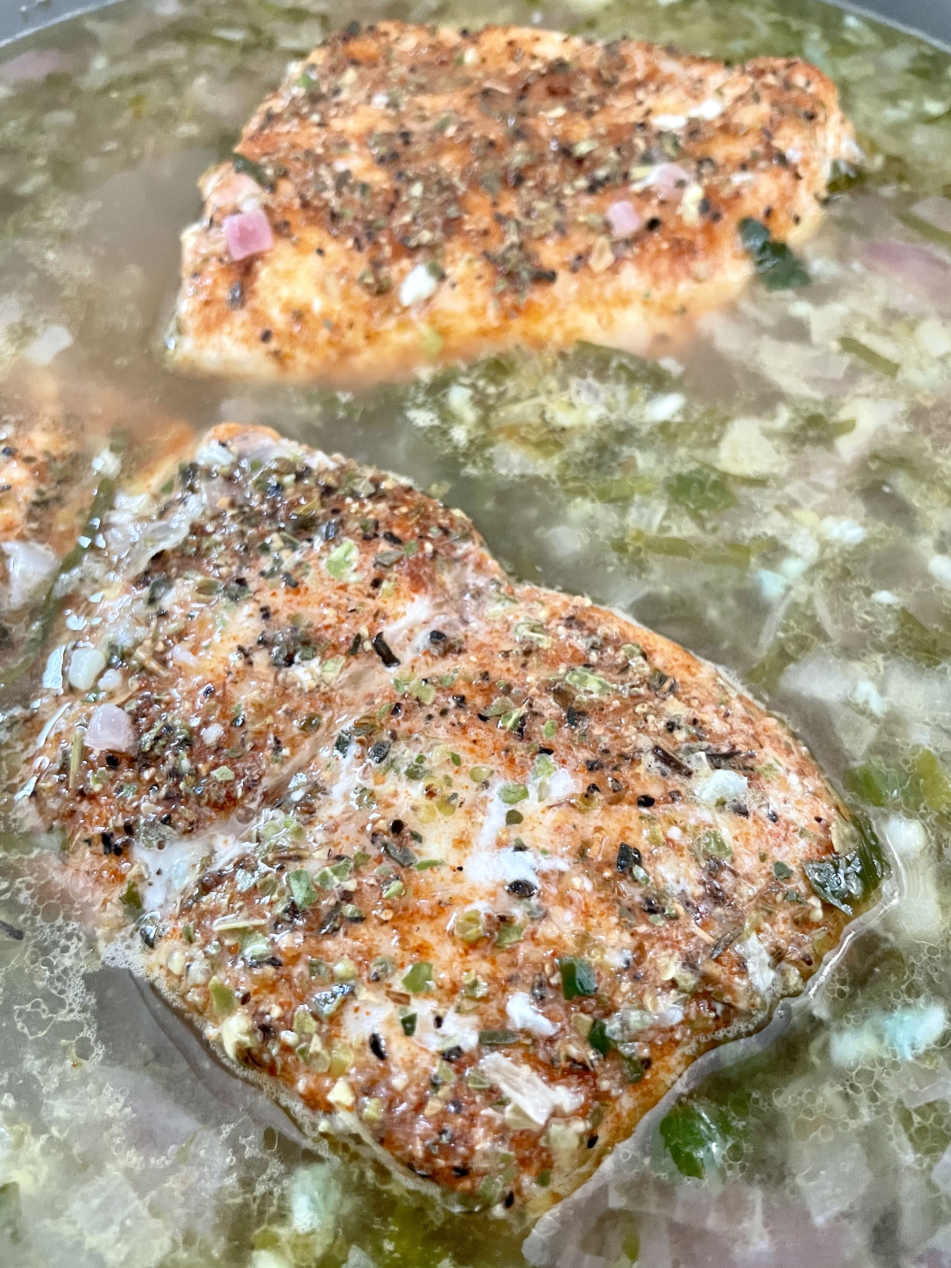 Mediterranean Poached Halibut » Djalali Cooks a Healthy Halibut Recipe