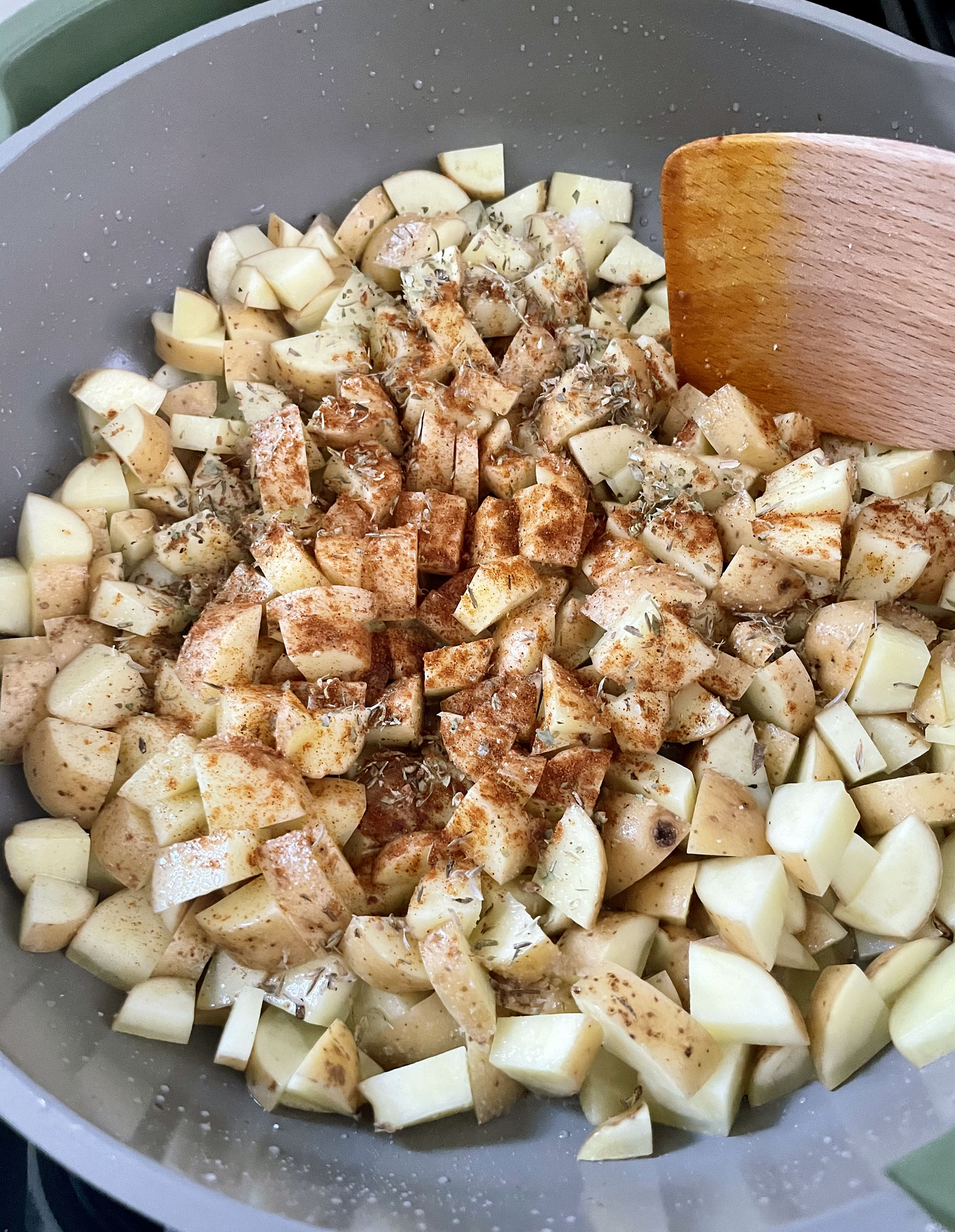Breakfast Hash with Pancetta » Djalali Cooks a Simple OnePan Recipe