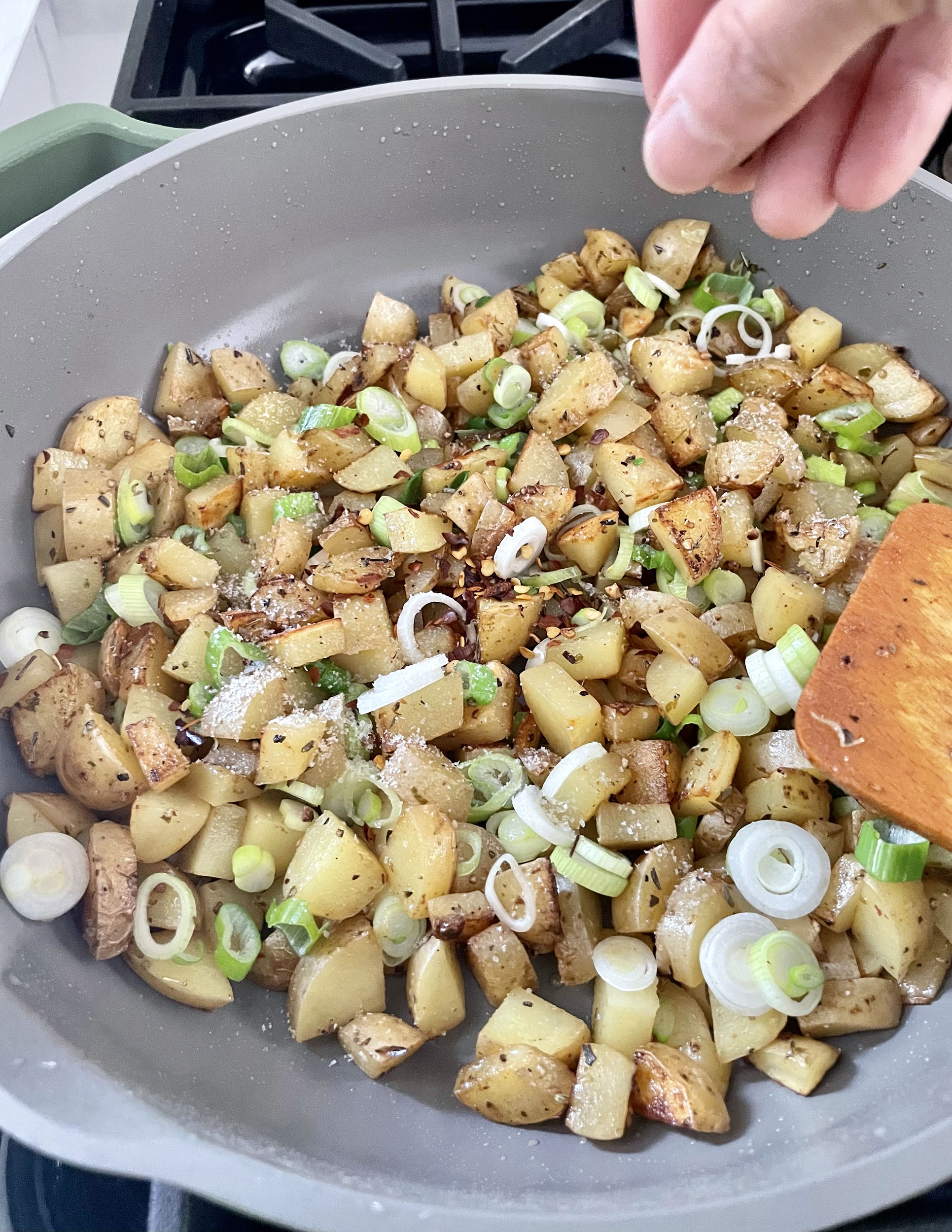 Breakfast Hash with Pancetta » Djalali Cooks a Simple OnePan Recipe