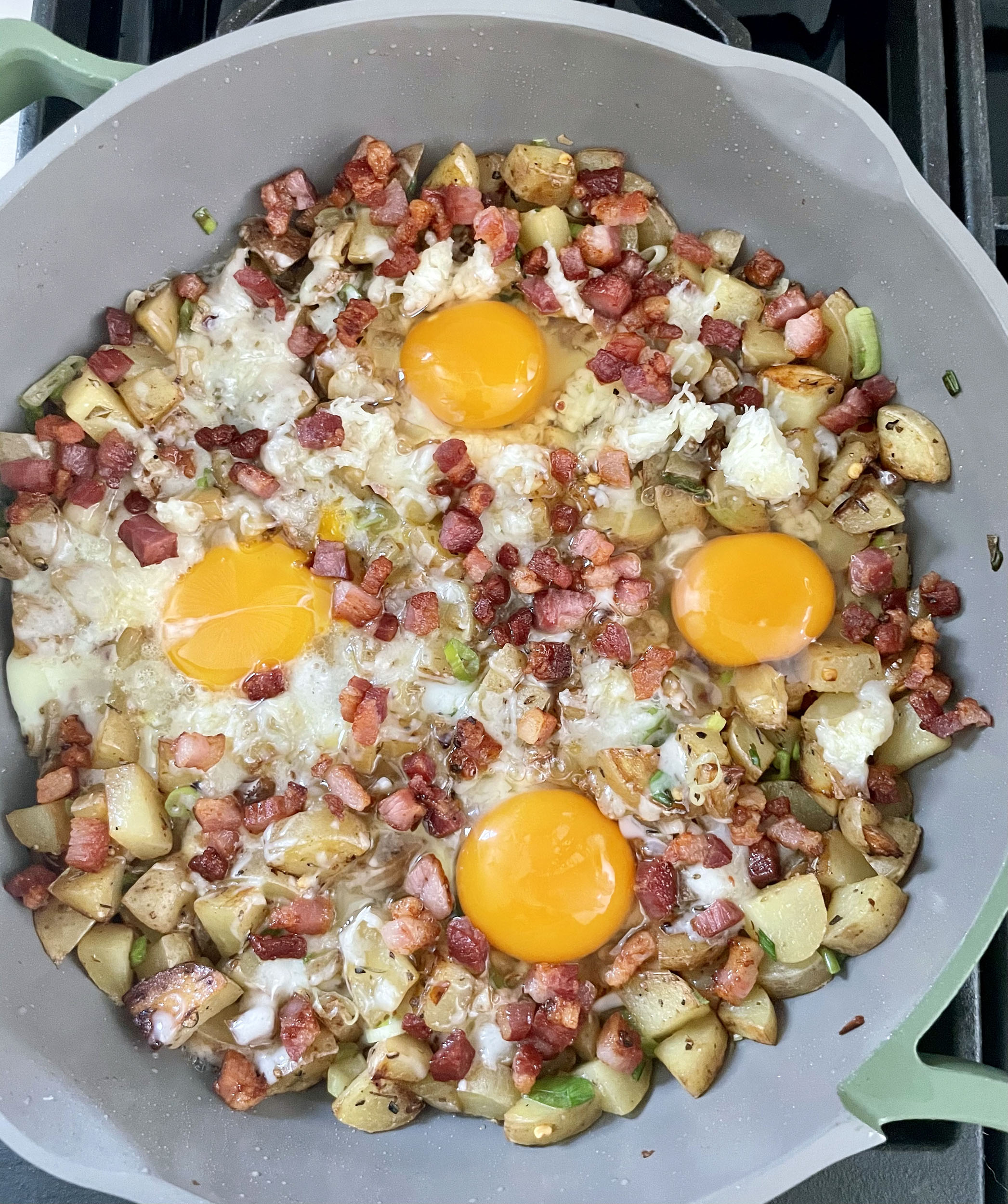 Breakfast Hash with Pancetta » Djalali Cooks a Simple OnePan Recipe