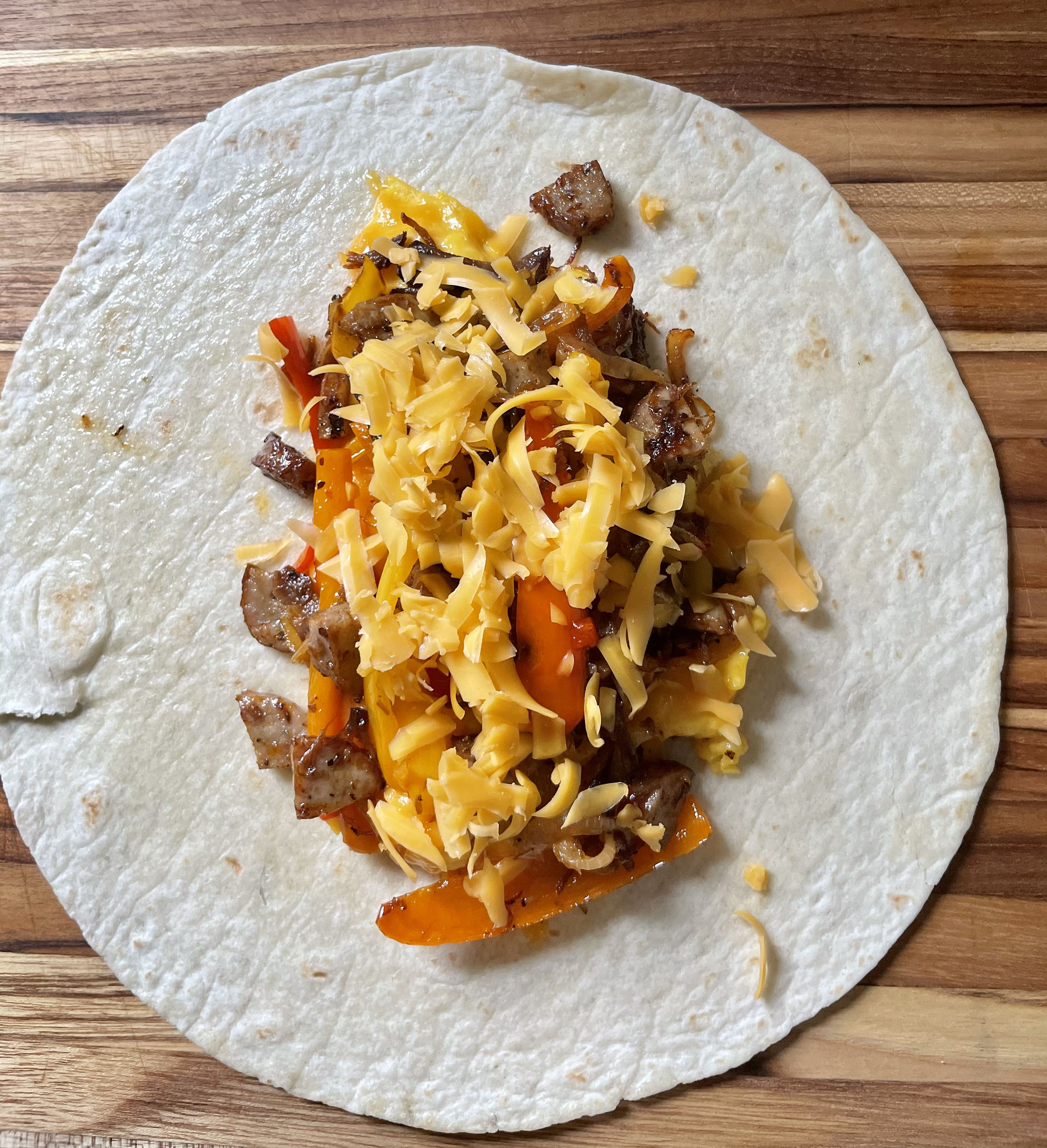 Clean Out the Fridge Breakfast Burrito » Djalali Cooks